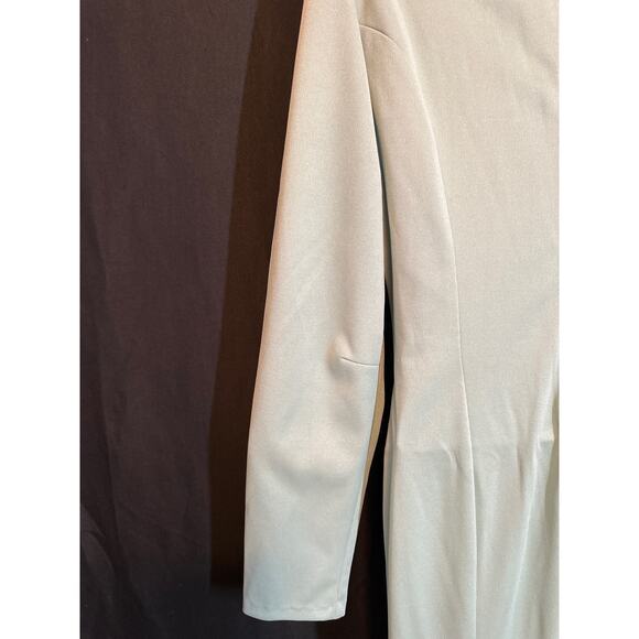 ESTINO VTG 60/70’s Disco Retro Lime Embroidered Flowers Flare Leg Jumpsuit 13/14 - Picture 9 of 16